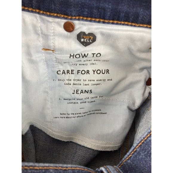*Madewell 10" High Rise Skinny Jeans In Danny Wash Womens Size 25 Style #G7391 - Picture 11 of 11
